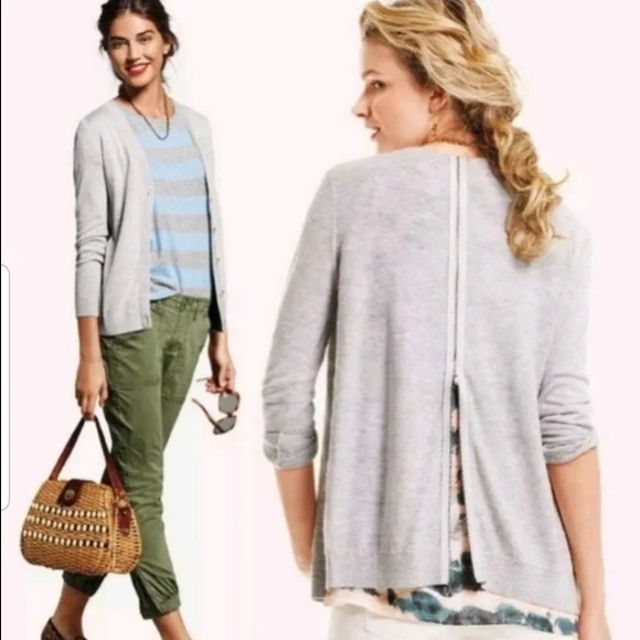Cabi 5014 Cobblestone Cardigan M EUC